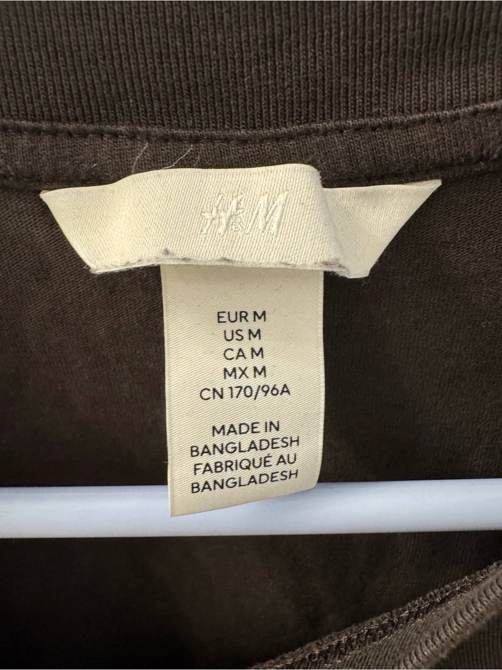 Long-Sleeve Crewneck Shirt - Dark Brown - Picture 4 of 6